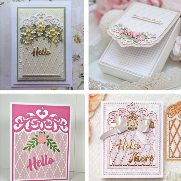 BEAUTIFUL Spellbinders 13pc Tiara Trifold Club Die Of The Month - Picture 8 of 11